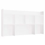 Nadstawka do Biurka 130 cm BIAŁA Regał Na Książki Dokumenty