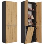 Słupek łazienkowy Nel 1K/DD ANTRACYT ARTISAN