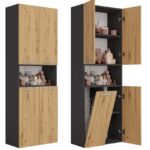 Słupek łazienkowy Nel 1K/DK ANTRACYT ARTISAN