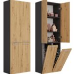 Słupek łazienkowy Nel 2K/DD ANTRACYT ARTISAN