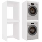 Szafka na Pralkę i Suszarkę POLA TWIN Biała