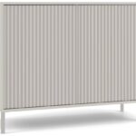 Komoda KAMARO 2D SLIM KASZMIR Lamele Front Ryflowany