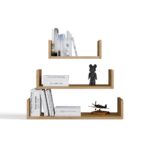 Półka Wisząca MOBI 3P Komplet 3x – Nowoczesne Półki Ścienne DĄB ARTISAN - obrazek 7