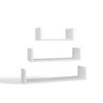 Regał Ścienny Wiszący MOBI 3P BIAŁY - obrazek 6