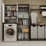 Szafka na pralkę Pola DD ANTRACYT / BIAŁY - obrazek 3