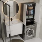 Szafka na pralkę Pola DD ANTRACYT / BIAŁY - obrazek 6