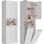 Słupek łazienkowy Nel 2K/DK BIAŁY POŁYSK