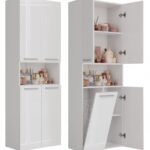 Słupek łazienkowy Nel 1K/DK BIAŁY POŁYSK