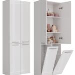 Słupek łazienkowy Nel 2K/DD BIAŁY POŁYSK