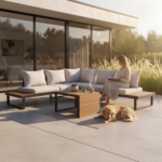 Zestaw Mebli Ogrodowych MARBELLA z Sofą Narożnikiem i Stolikiem SZARY - obrazek 3