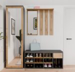 Szafka Na Obuwie Buty Otwarta TALLIN ANTRACYT DĄB ARTISAN Do Przedpokoju - obrazek 3