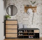 Szafka Na Obuwie Buty Otwarta TALLIN ANTRACYT DĄB ARTISAN Do Przedpokoju - obrazek 5