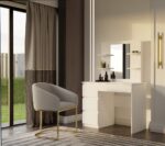 Toaletka MARINA 4P LUSTRO MIJAS LEWE 4 Szuflady 4 Półki BIAŁA Do Sypialni - obrazek 4