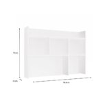 Nadstawka do Biurka 100 cm BIAŁA Regał Na Książki Dokumenty - obrazek 6