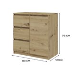 Komoda Malwa 1D3S ARTISAN - obrazek 5