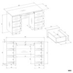 Biurko KUBA+ NADSTAWKA Zestaw BIAŁY - obrazek 6