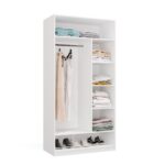 Garderoba Modułowa OPENO ZESTAW 260/200 BIAŁA Szuflady Drążki Półki Duża Do Sypialni - obrazek 7