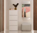 Komoda ALMA BIAŁA Szafka 4 Drzwi 4 Półki - obrazek 6