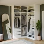 Garderoba Szafa OPENO 1W6P BIAŁA Modułowa Regał z Drążkiem Półki Sypialnia - obrazek 2