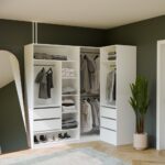 Garderoba Szafa OPENO 2W BIAŁA Modułowa Regał Z 2 Drążkami Do Sypialni - obrazek 4