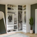 Garderoba Modułowa OPENO ZESTAW 260/250 BIAŁA Szuflady Drążki Półki Duża Do Sypialni - obrazek 3