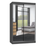 Szafa IGA 120/A ANTRACYT 2 Lustra Do Sypialni Przedpokoju