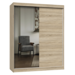 Szafa IGA 160 A/B SONOMA 1 x Lustro Do Sypialni Przedpokoju