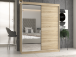 Szafa IGA 160 A/B SONOMA 1 x Lustro Do Sypialni Przedpokoju - obrazek 3