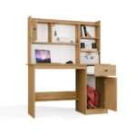 Biurko CHESTER Z NADSTAWKĄ Dąb Artisan 1 Szuflada Szafka Regał Do Pokoju - obrazek 5