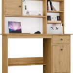 Biurko CHESTER Z NADSTAWKĄ Dąb Artisan 1 Szuflada Szafka Regał Do Pokoju