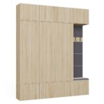 Garderoba HAGA IV/3Sz1W DĄB SONOMA 3x Szafa + Wieszak