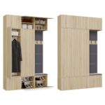 Garderoba HAGA III/2Sz1W DĄB SONOMA 2x Szafa + Wieszak