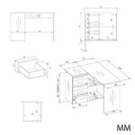 Biurko NICEA LEWE ARTISAN BIEL - obrazek 6
