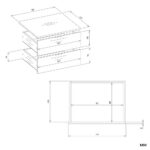 Moduł Szuflad OPENO 2SZ 2 Szuflady BIAŁY Do Garderoby Do Sypialni - obrazek 7