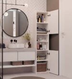 Słupek łazienkowy Sara S40 BIAŁY - obrazek 5