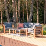 Zestaw Mebli Ogrodowych DUISBURG Sofa Fotel Stolik ANTRACYT / BRĄZOWY - obrazek 2