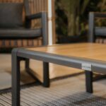 Zestaw Mebli Ogrodowych TEXAS z Sofą Fotelami i Stolikem Kawowym SZARY - obrazek 3