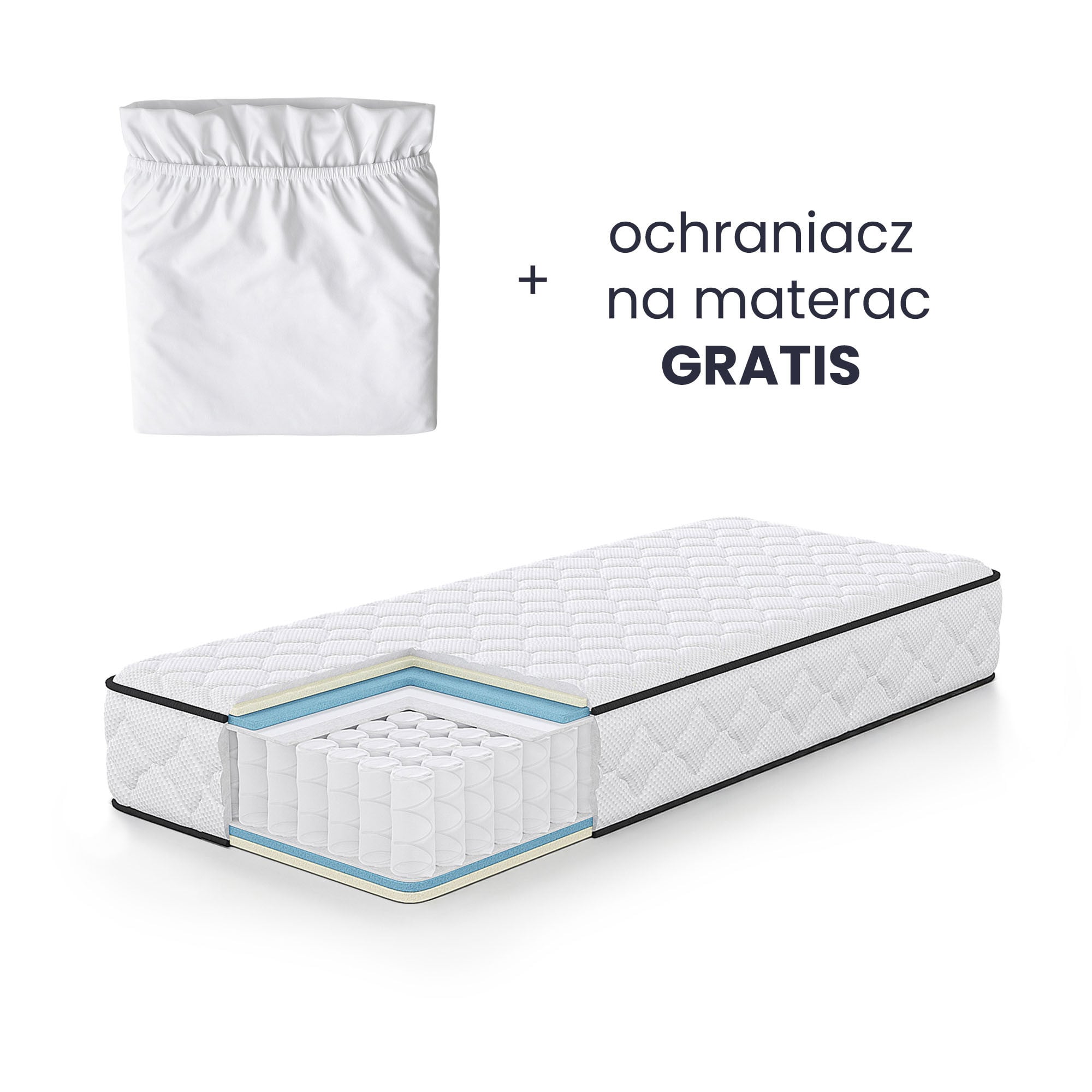export MATERAC Z POKROWCEM 80x200 H24 - obrazek 1