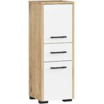 SZAFKA ŁAZIENKA FIN SŁUPEK 30 2D 1SZ 85cm PK DĄB ARTISAN / BIAŁY