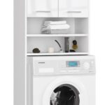 SŁUPEK REGAŁ ŁAZIENKOWY FIN NAD PRALKĘ BIAŁY POŁYSK