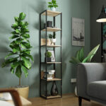 REGAŁ INDUSTRIALNY 400 CZARNY/DĄB SONOMA - obrazek 2