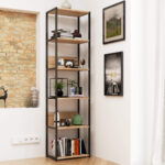 REGAŁ INDUSTRIALNY 500 CZARNY/DĄB SONOMA - obrazek 3