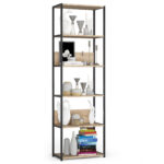 REGAŁ INDUSTRIALNY 600 CZARNY/DĄB SONOMA