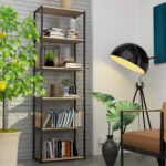 REGAŁ INDUSTRIALNY 600 CZARNY/DĄB SONOMA - obrazek 3