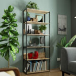 REGAŁ INDUSTRIALNY 800 CZARNY/DĄB SONOMA - obrazek 2