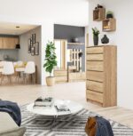 KOMODA K60 6SZ CLP PK DĄB SONOMA - obrazek 2
