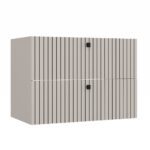 SZAFKA POD UMYWALKĘ TIGO 80 2S KASZMIR 2 SZUFLADY RYFLOWANY FRONT WISZĄCA