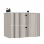 SZAFKA POD UMYWALKĘ TIGO 80 2S KASZMIR RYFLOWANY FRONT + UMYWALKA