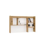 Nadstawka do Biurka 120 cm DĄB ARTISAN 1 Drzwi Regał Na Książki Dokumenty - obrazek 6