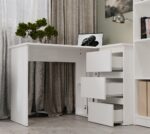 Biurko NICEA PRAWE BIAŁY - obrazek 3